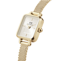 Montre Daniel Wellington Femme QUADRO MINI EVERGOLD CHAMPAGNE in Acier DW00100656 - DW00100656